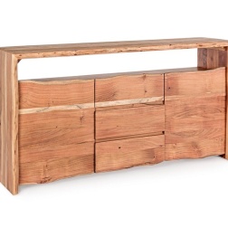 Credenza 2 ante 3 cassetti in legno Eneas Bizzotto